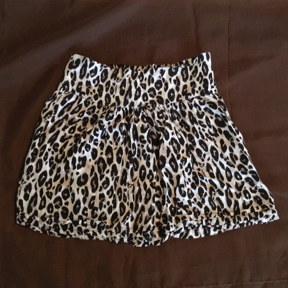Charlotte Russe leopard mini skirt size XS